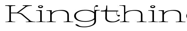 Kingthings Serifique font preview